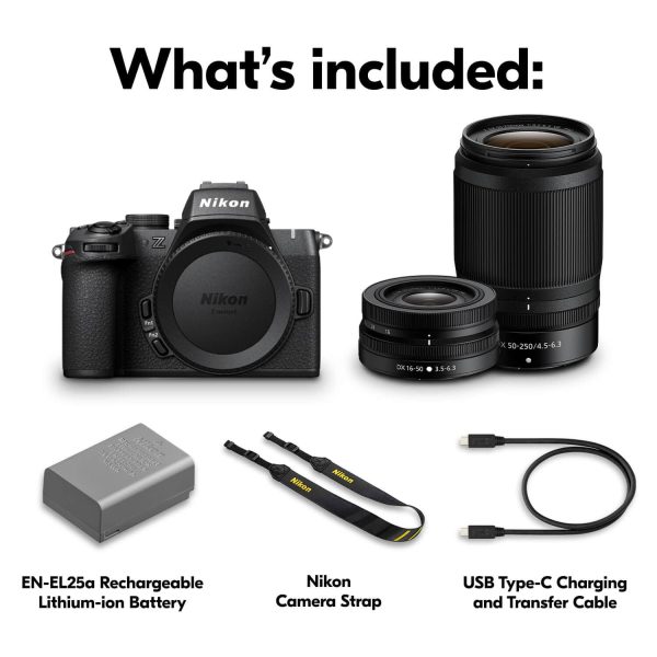 Nikon Z50II Mirrorless Camera Two Lens Kit Black-13