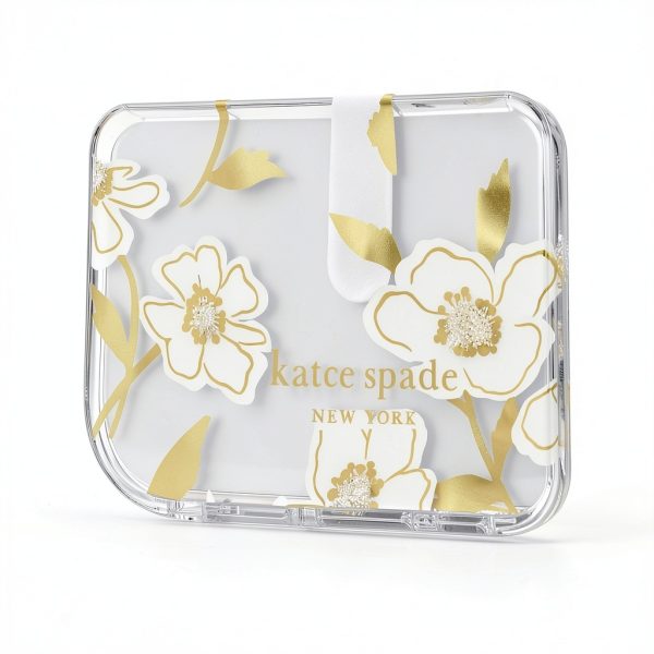 MagSafe Phone Case Reflective Gold Accents Crystal-2