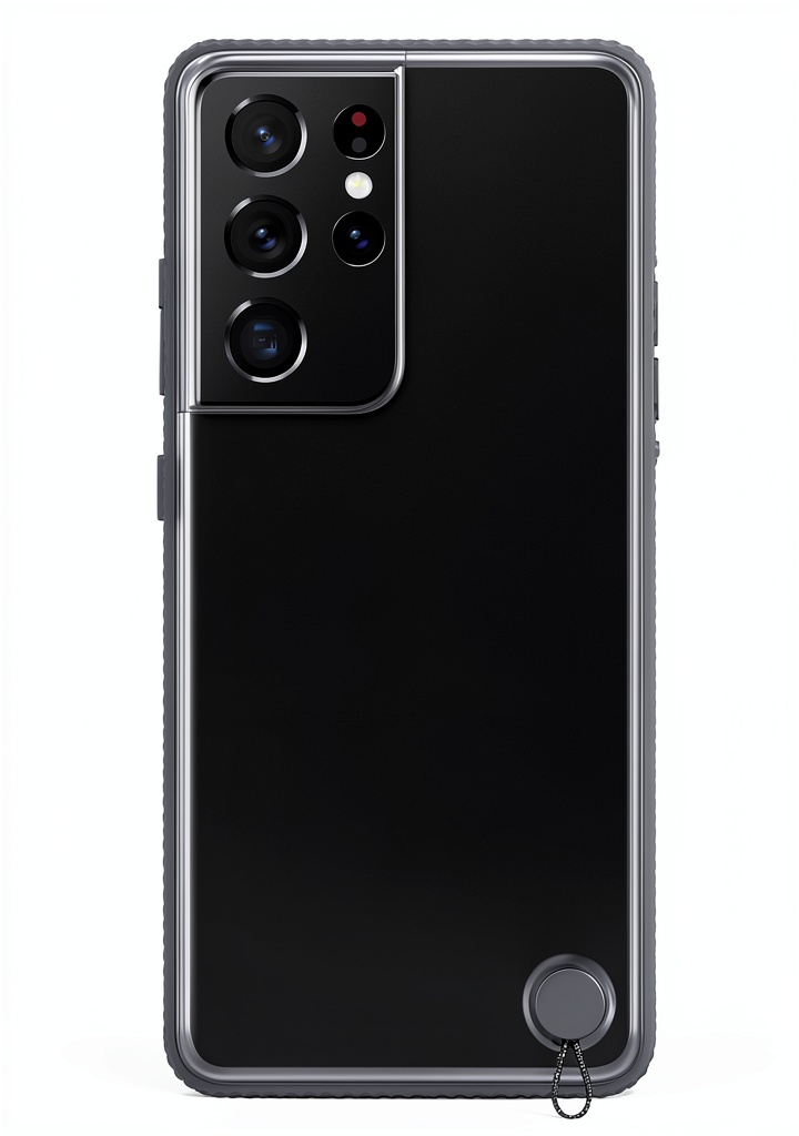 Samsung Galaxy S21 Ultra Clear Case showing transparent design on phone