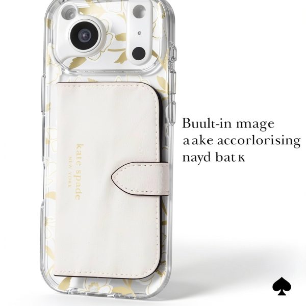 MagSafe Phone Case Reflective Gold Accents Crystal-4