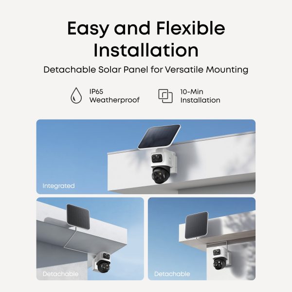 eufyCam S4 Triple Lens Solar Security Camera Auto Tracking-6
