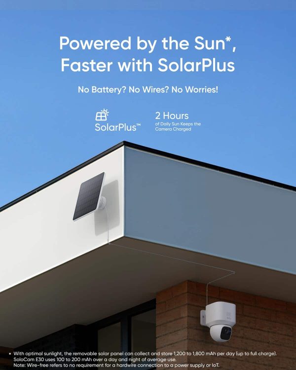 Eufy SoloCam E30 Solar Outdoor Wireless Security Camera 2K-2