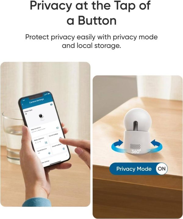 Eufy E30 4K Indoor Camera Pet Baby Monitor Homekit White-5