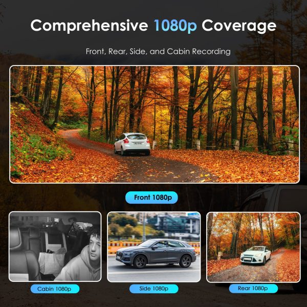 Rexing L4 4 Channel Dash Cam 1080p Wi Fi Parking Mode-3