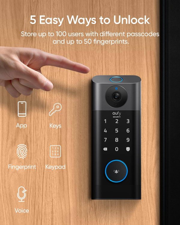 Eufy Smart Lock S330 3-in-1 Camera Doorbell Fingerprint-2