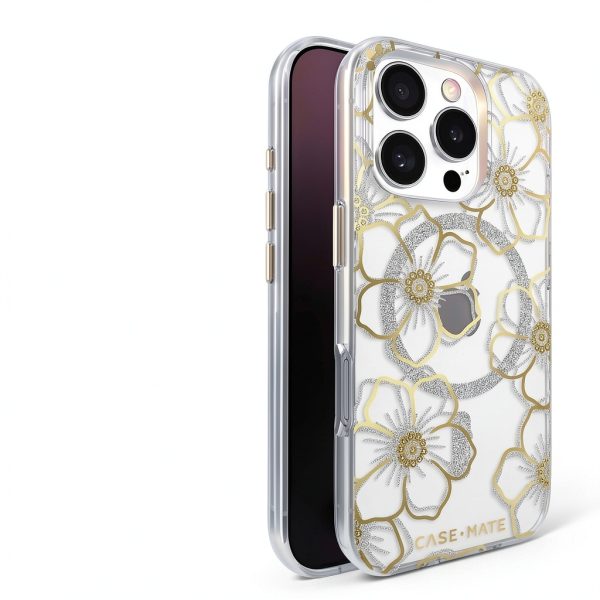 Case-Mate Floral Gems iPhone 16 Pro Case Rhinestones MagSafe-2
