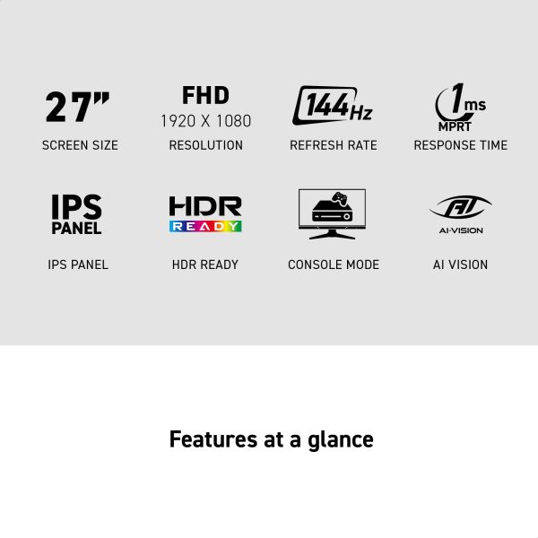 MSI G275L E14 27 Inch FHD 144Hz Gaming Monitor-1