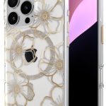 Case-Mate Floral Gems iPhone 16 Pro Case Rhinestones MagSafe-0