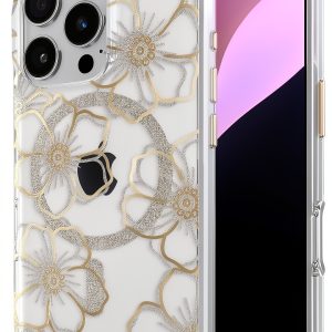 Case-Mate Floral Gems iPhone 16 Pro Case Rhinestones MagSafe-0